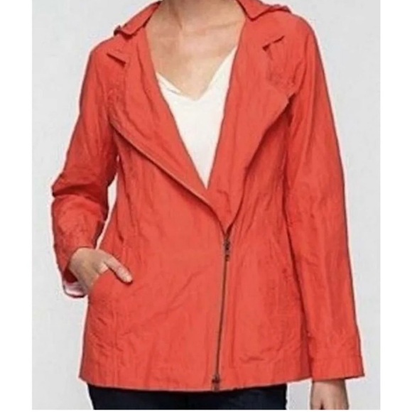 Eileen Fisher Jackets & Blazers - Eileen Fisher Women's Bold Red Cotton Steel Lory Jacket